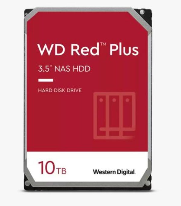 WDC WD100EFGX hdd RED PLUS 10TB SATA3-6Gbps 7200rpm 512MB RAID (24x7 pro NAS) 260MB/s CMR