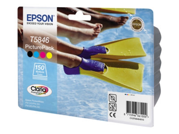 Náplň Epson C13T58464020 CMYK multipack + papír blistr s RF / akustickým alarmem