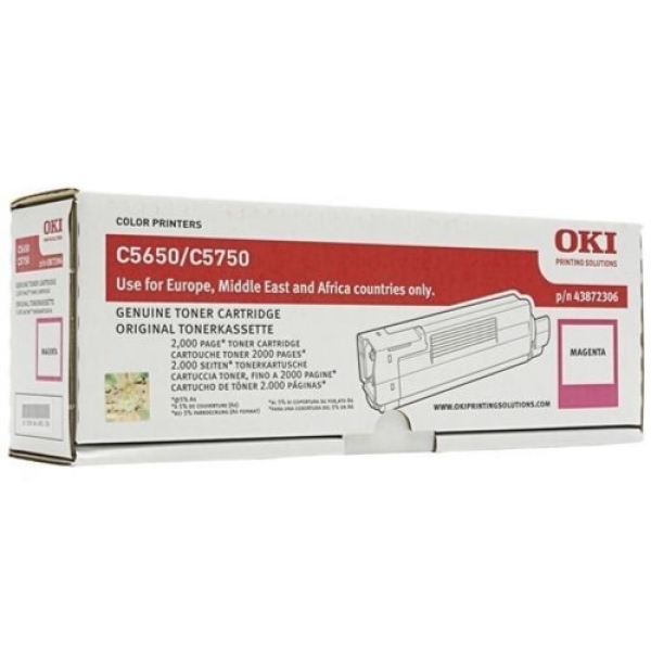 Toner OKI 43872306 purpurový