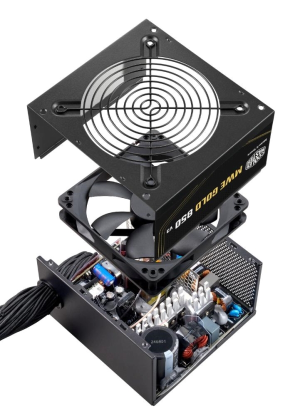 Cooler Master zdroj MWE Gold 850W V3, 120mm, 80+ Gold, ATX 3.1