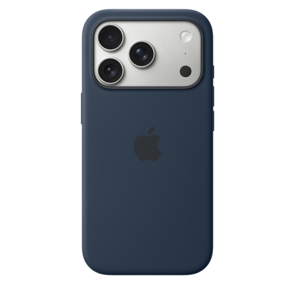 iPhone 17 Pro Silicone Case with MS – Midnight