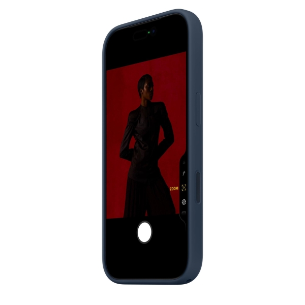 iPhone 17 Pro Silicone Case with MS – Midnight