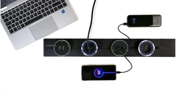 Viking zásuvkový modul A20, LED světlo s pohybovým senzorem 3W, stříbrná