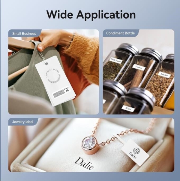 Niimbot Tiskárna štítků D11-H Smart, růžová + role štítků 160 ks