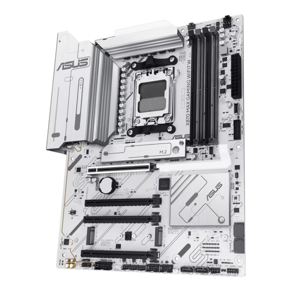 MB ASUS X870 Max Gaming WIFI7 W /AM5/4xDDR5/M.2/W7+BT5.4/HDMI/USB4/ATX/White