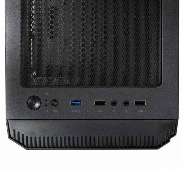 EVOLVEO M5, case mATX, průhledná bočnice, černá