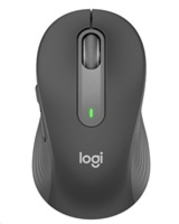 Logitech M650L/Kancelářská/Laserová/Pro leváky/Bezdrátová USB + Bluetooth/Šedá