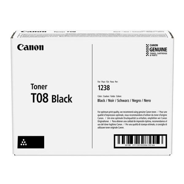 Toner Canon T08, 3010C006 černý