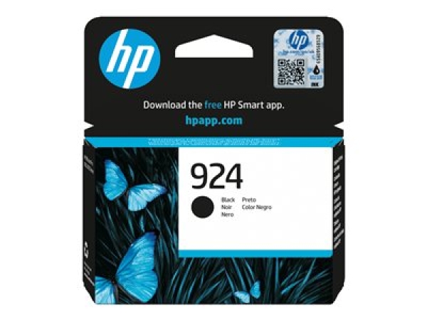 HP 924 - 12.5 ml - cerná - originální - Officejet - inkoustová cartridge - pro Officejet Pro 8120e, 8122e, 8125e, 8130e, 8134e, 8135e, 8138e, 8139e