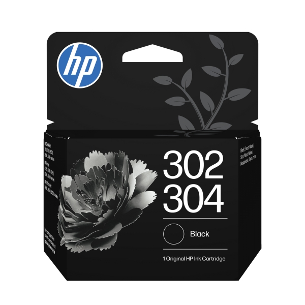 HP originální ink B7RT7AE, HP 302/304, black, 120str.