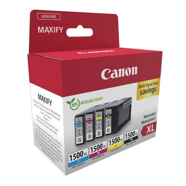 Canon CARTRIDGE PGI-1500XL multipack pro Maxify MB2050, MB2150, MB2350, MB2750 a MB2755 ( 780 stran)