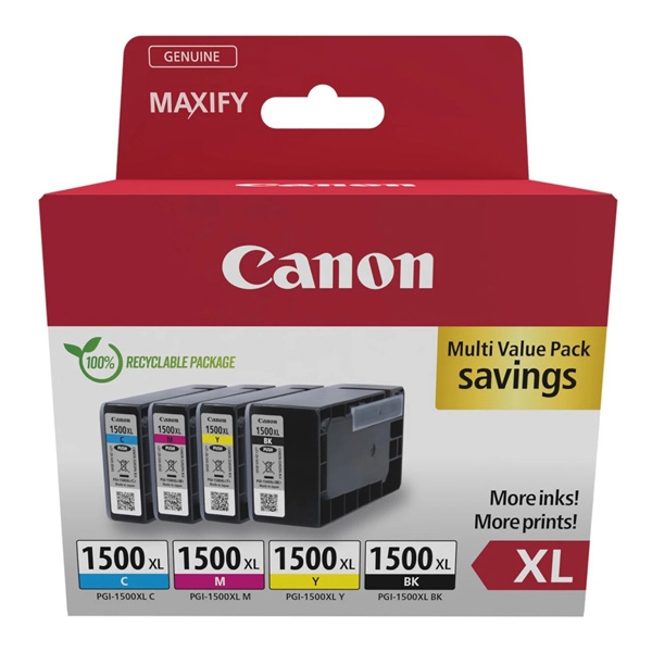 Canon CARTRIDGE PGI-1500XL multipack pro Maxify MB2050, MB2150, MB2350, MB2750 a MB2755 ( 780 stran)