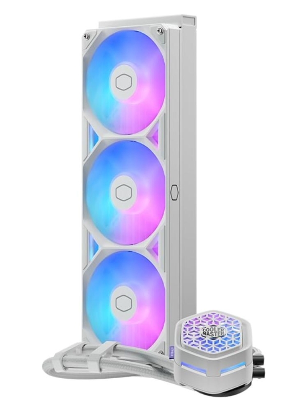 Cooler Master vodní chladič MasterLiquid Atmos II VRM 360, 3x120mm, LGA1851, AM5, bílá