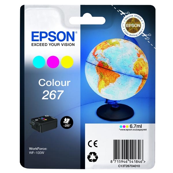 Náplň EPSON 267, C13T26704010, barevná (200 stran)