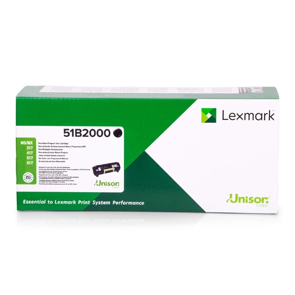 Toner Lexmark 51B2000 černý