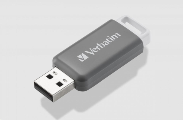 VERBATIM Flash Disk 128GB DataBar USB 2.0 Drive, šedá