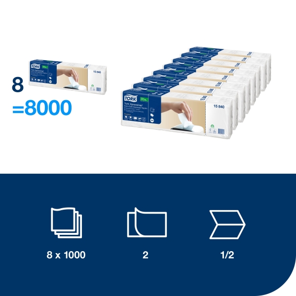 Tork Xpressnap® N4 ubrousky Extra Soft do zásobníku 2 vrstvé 500 ks