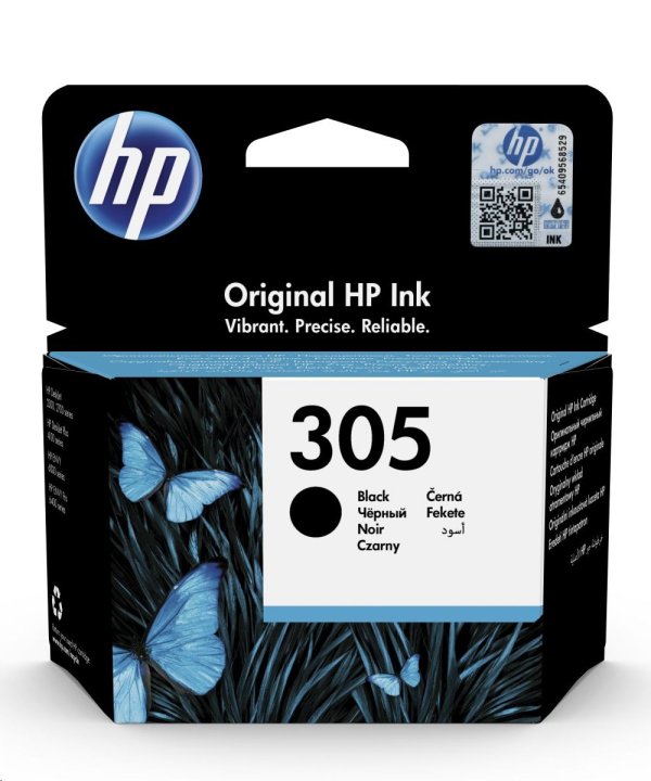 HP 305 (3YM61AE), originální černá náplň do tiskárny HP