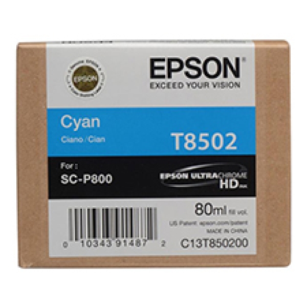Náplň Epson C13T850200 azurová