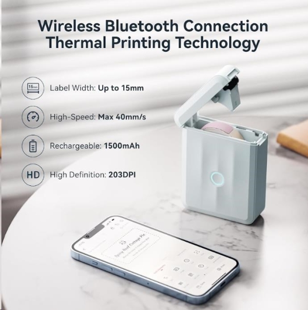 Niimbot Tiskárna štítků D110-M Smart, modrá + role štítků 160 ks