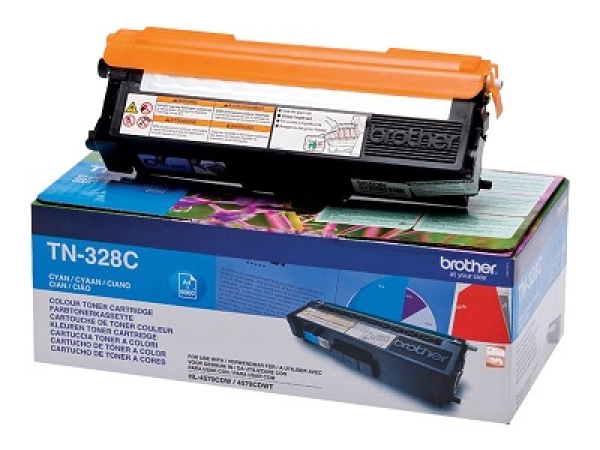 Toner Brother TN-328C azurový