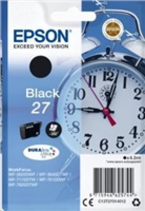 Náplň Epson 27, C13T27014012 černá 