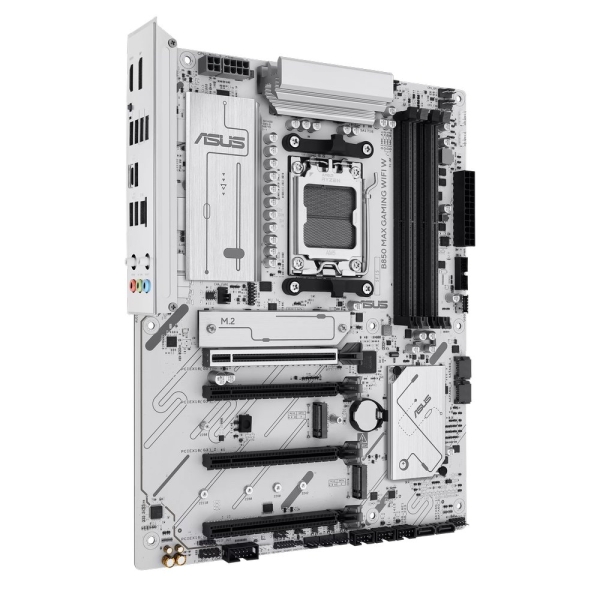 MB ASUS B850 Max Gaming WIFI W /AM5/4xDDR5/M.2/W6E+BT5.3/HDMI/DP/ATX/White
