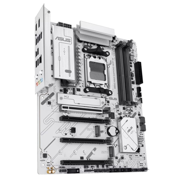 MB ASUS B850 Max Gaming WIFI W /AM5/4xDDR5/M.2/W6E+BT5.3/HDMI/DP/ATX/White