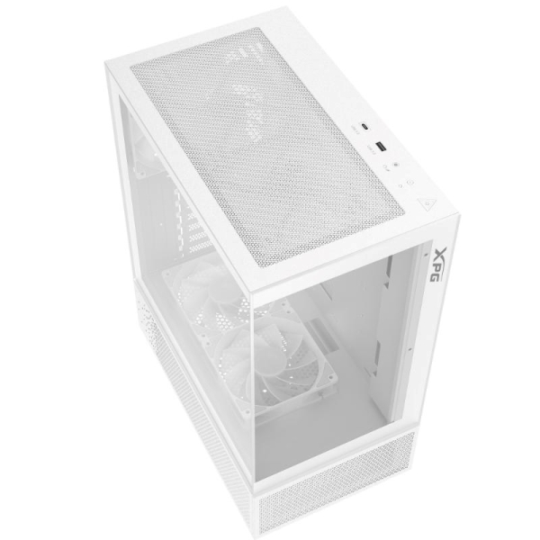 Adata XPG INVADER X MINI/Midi Tower/Transpar./Bílá