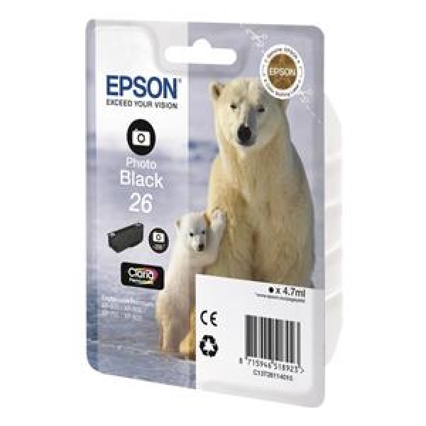 Náplň Epson 26XL, C13T26314012 foto černá blistr 