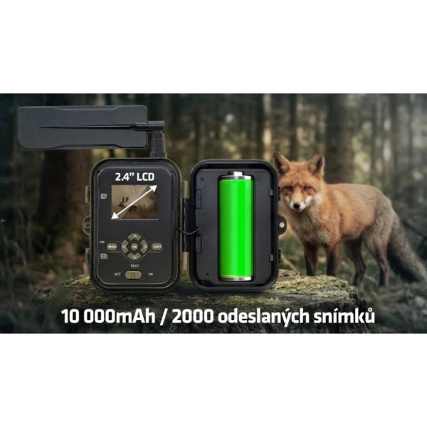 EVOLVEO StrongVision PRO 4G II, fotopast / bezpečnostní kamera, 4G LTE, 10 000 mAh baterií