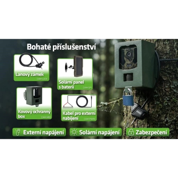 EVOLVEO StrongVision PRO 4G II, fotopast / bezpečnostní kamera, 4G LTE, 10 000 mAh baterií