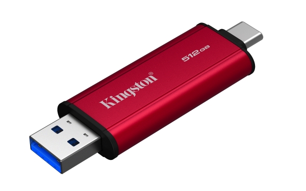 Kingston externí SSD 512GB Dual USB-A/C (čtení/zápis: 1050/950MB/s)