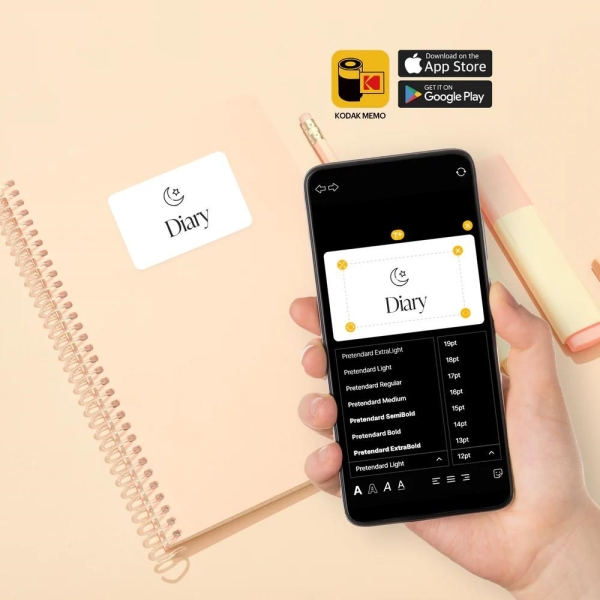 KODAK fotoaparát s tiskárnou štítků MemoShot Era MS100