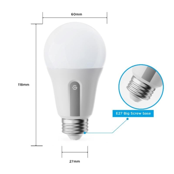 Govee Smart žárovka WW 9W-60W 800lm E27 2ks Long Life, Matter