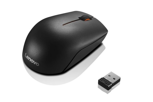 Lenovo 300/Cestovní/Optická/Bezdrátová USB/Černá