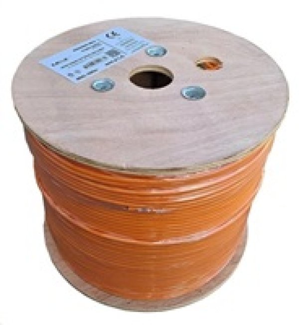 UTP kabel LEXI-Net Cat5E, drát, LS0H (B2ca s1a,d0,a1), oranžový, 500m, cívka