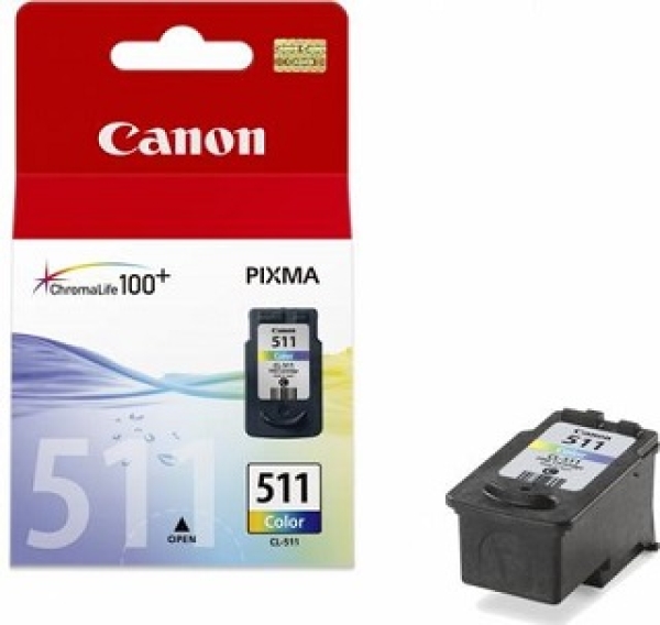 Canon CL-511 (2972B001), barevná originální barva do tiskárny Canon