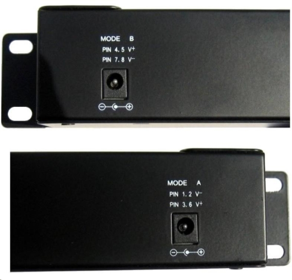 POE injektor aktivní/pasivní - 16x 1 Gb/s, stíněný panel, 802.3af/at