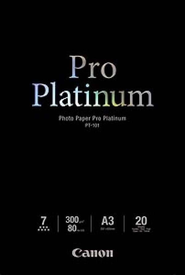 Canon Photo Paper Pro Platinum - A3 (297 x 420 mm) - 300 g/m2 - 20 listy fotografický papír - pro PIXMA Pro9000, Pro9500