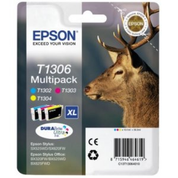 Náplň Epson C13T13064012 (XL) CMY multipack