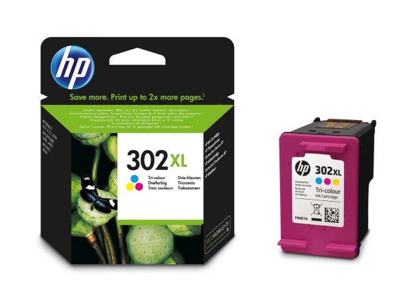 Náplň HP 302XL, F6U67AE, barevná (330 stran)