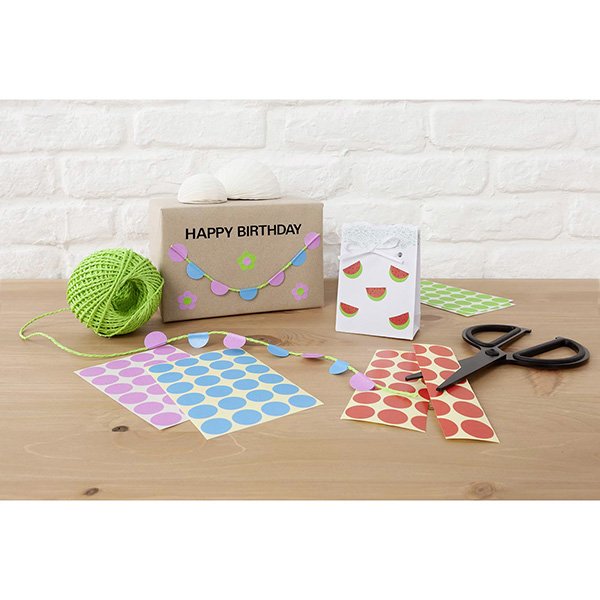 Avery Zweckform etikety 8mm, bílé, 104 etiket, značkovací, baleno po 4 ks, 3175, pro ruční popis