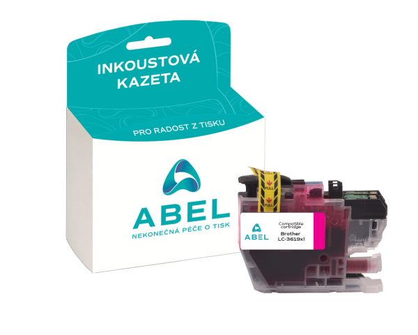 Náplň ABEL LC-3619XLM purpurová pro tiskárny Brother (1 500 stran)