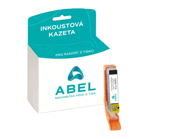 Náplň ABEL CLI-521 černá pro tiskárny CANON (9 ml)