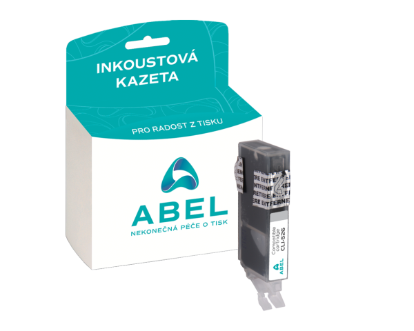 Náplň ABEL CLI-526, 4544B001 šedá pro tiskárny CANON (450 stran)