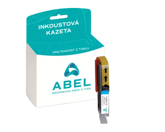 Náplň ABEL CLI-551XL, 6444B001 azurová pro tiskárny CANON (695 stran)