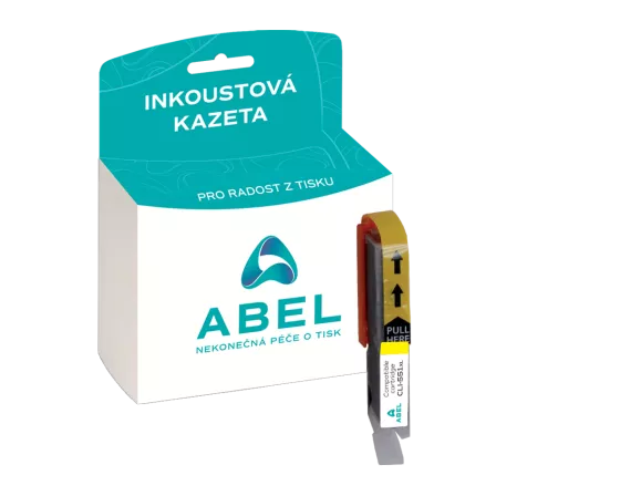 Náplň ABEL CLI-551XL, 6446B001 žlutá pro tiskárny CANON (11 ml)