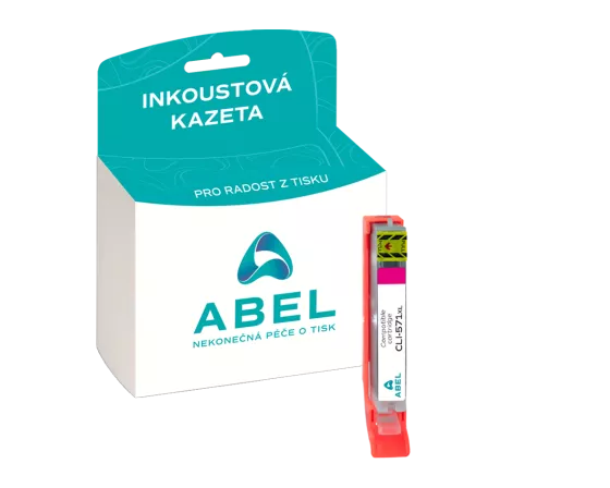 Náplň ABEL CLI-571XL, 0333C001 purpurová pro tiskárny CANON (11 ml)
