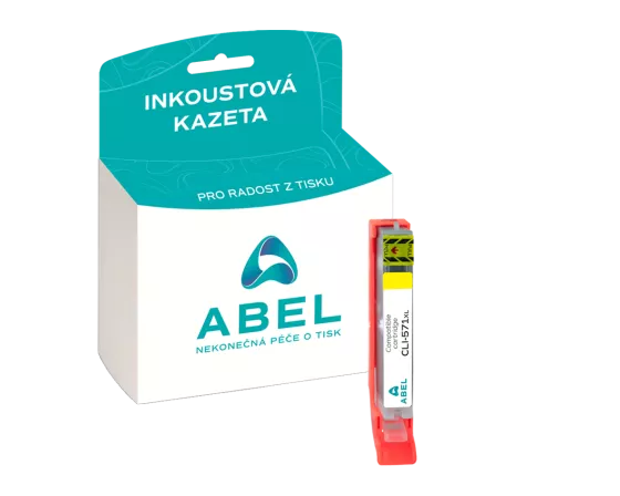 Náplň ABEL CLI-571XL, 0334C001 žlutá pro tiskárny CANON (11 ml)
